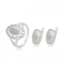 Elegants komplekts ar platīna pārklājumu, 